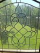 Vintage Beveled Leaded Stained Glass Window Transom Clear Salvage Arch Arched 1940-Now photo 1