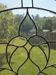 Vintage Beveled Leaded Stained Glass Window Transom Clear Salvage Arch Arched 1940-Now photo 4