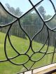 Vintage Beveled Leaded Stained Glass Window Transom Clear Salvage Arch Arched 1940-Now photo 6