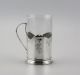 Antique Ornate Russian Silver 84 Elegant Lady Tea Glass Holder With Engraving Other Antique Sterling Silver photo 3