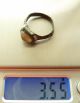 Medieval Bronze Ring With Glass Insert.  (355) Viking photo 3