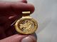 Ancient Greek Pure Gold Pendant Displaying A Owls In Cage Roman photo 5