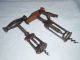 Two Antique Corkscrews - Interesting Form.  State Of Preservation.  C.  1900 Metalware photo 1