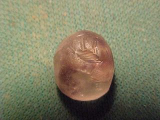 Sassanian Intaglio Of Rock Crystal (bird) Circa 224 - 642ad photo