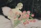 Antique Art Deco Woman Allene Lamour Lithograph Print,  Message Of The Roses Art Deco photo 2