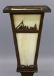 Antique Early 20thc,  Ocean Liner,  Brass & Slag Glass Table Lamp,  Nr Other Maritime Antiques photo 2