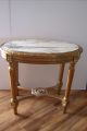 Antique Table:french Gilt Renaissance Revival Look W/ Marble Inset Top 1900-1950 photo 1