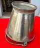 1900 ' S Antique Hand Crafted Brass Big Size Water Bucket,  Rich Patina India photo 1