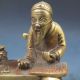 Chinese Brass Hand - Carved Old Man Statue Other Antique Chinese Statues photo 1