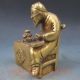 Chinese Brass Hand - Carved Old Man Statue Other Antique Chinese Statues photo 4