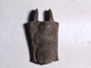 Roman Ancient Bronze Brooch Pendant Artifact photo