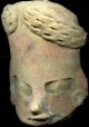 Pre - Columbian Aztec Mazapan Figure Head,  Ca; 800 - 1200 Ad The Americas photo 2
