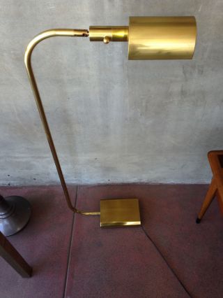 Vintage Mid Century Modern Chapman Articulating Brass Floor Lamp Designer photo