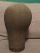 Antique Millinery Hat Making Form Mannequin Head Brass Cloth 1900s Store Display Industrial Molds photo 2
