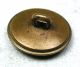 Antique Brass Button Perched Bird W/ Cut Steel Accents 9/16 