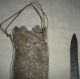 Antique C1880 Plains Native American Indian Quill Scabbard & Skinning Knife Vafo Native American photo 7