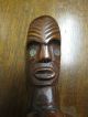 Maori Tekoteko Tiki Hand Carved Vintage Tiki Bar Pacific Islands & Oceania photo 1