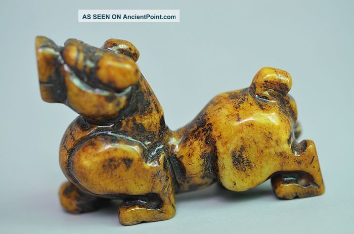 Ingenious Chinese Old Jade Beast Pendant Pn10 Necklaces & Pendants photo