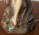 Rare Oversized Antique Porcelain Seated Art Deco Flapper Lady Figurine/half Doll Figurines photo 3