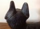 Antique Cast Iron Hubley Boston Terrier Bull - Dog Doorstop Paint Metalware photo 3