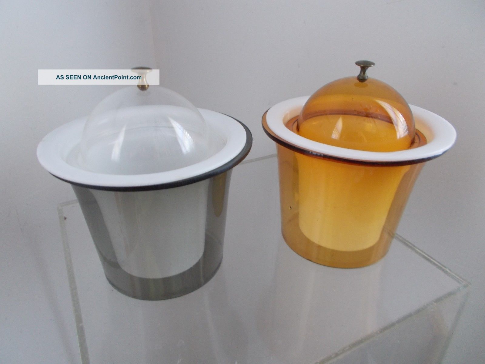 Mid Century Kartell Atomic Serving Dome Lucite Dish Eames Panton Era Space Age Mid-Century Modernism photo