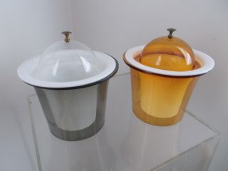 Mid Century Kartell Atomic Serving Dome Lucite Dish Eames Panton Era Space Age photo