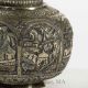 19th C.  Anglo Indian Silver Bottle With Landscape Scene ' S Coin Silver (.900) photo 4