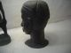 African Hand Carved Wood Figure & Head Other African Antiques photo 3