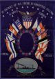 Antique Japanese Trapunto Silk Embroidery Us Navy American Flag & Eagle Nr Folk Art photo 1