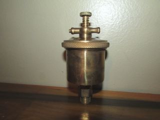 Antique Brass Grease Cup Lunkenheimer U.  S.  A.  Hit And Miss Motors Great Shape photo