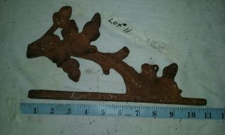 Antique Solid Cast Iron Architectural Salvage Ornate Patina Leaves Acorns photo