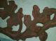 Antique Solid Cast Iron Architectural Salvage Ornate Patina Red Brown Leaves Other Antique Architectural photo 9