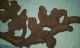 Antique Solid Cast Iron Architectural Salvage Ornate Patina Red Brown Leaves Other Antique Architectural photo 3