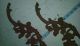 Antique Solid Cast Iron Architectural Salvage Ornate Patina Red Brown Leaves Other Antique Architectural photo 7