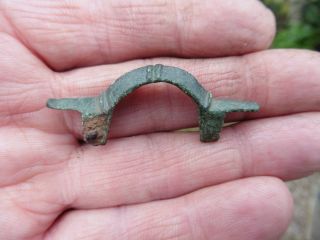 Anglo Saxon Equal Armed Caterpillar Brooch photo