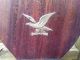 Vtg Antique Eagle Emblem Fireplace Leather Wood Bellow Hand Pimp Air Ash Blower Hearth Ware photo 10