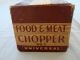 Vintage Universal Food Chopper & Meat Grinder No.  2 Meat Grinders photo 3