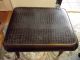 Mid Century Modern Footstool W/moc Croc Upholstery Awesome Post-1950 photo 2
