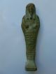 Ancient Egyptian Green Glaze Faience Inscribed Ushabti Egyptian photo 1
