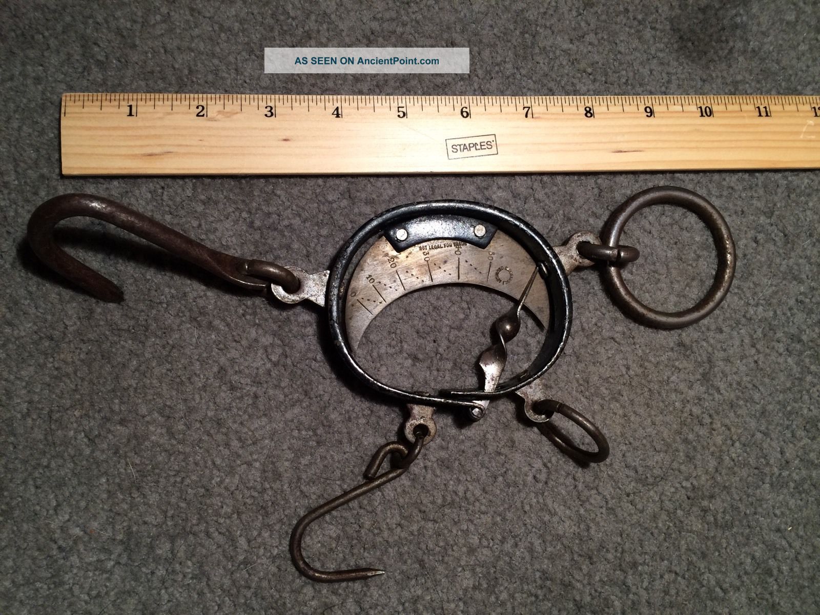 Antique Buffalo Hide Scale Made By H.  Boker & Co.  Of Germany - Pre - 1900? Scales photo