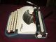 Wonderful Bitone Voss Privat Typewriter Of 1950s Vibrant Blue,  Cream - Workict - Typewriters photo 4