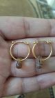 Three Pairs Of Ancient Roman Gold Earrings Roman photo 2