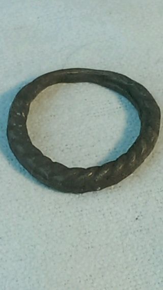 Ancient Viking Twisted Bronze Ring photo
