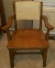 Solid Ranch Oak Chairs With Arms,  One Pair 1900-1950 photo 1