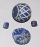 Ancient - Antique Lapis Lazuli Beads Etched Middle Eastern,  Patina Near Eastern photo 2