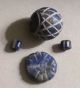 Ancient - Antique Lapis Lazuli Beads Etched Middle Eastern,  Patina Near Eastern photo 3