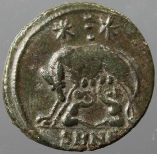 Rare Urbs Roma,  She - Wolf,  Romulus,  Remus,  Twins,  Three Dots,  Nicomedia,  330 A.  D. photo