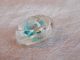 Vintage Glass Radiant Button Green 1095b Buttons photo 1