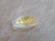 Vintage Glass Radiant Button Yellow 1097b Buttons photo 1