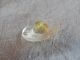 Vintage Glass Radiant Button Yellow 1097b Buttons photo 3